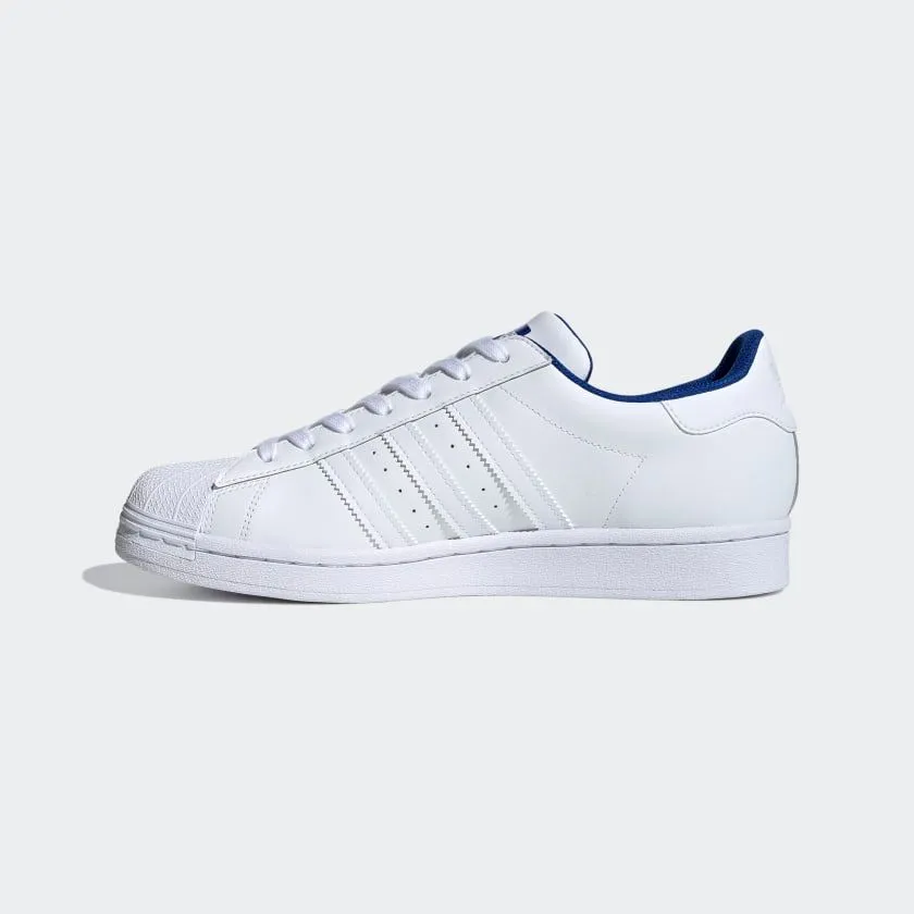 Adidas Men's Superstar Trefoil Shoes - Cloud White / Royal Blue