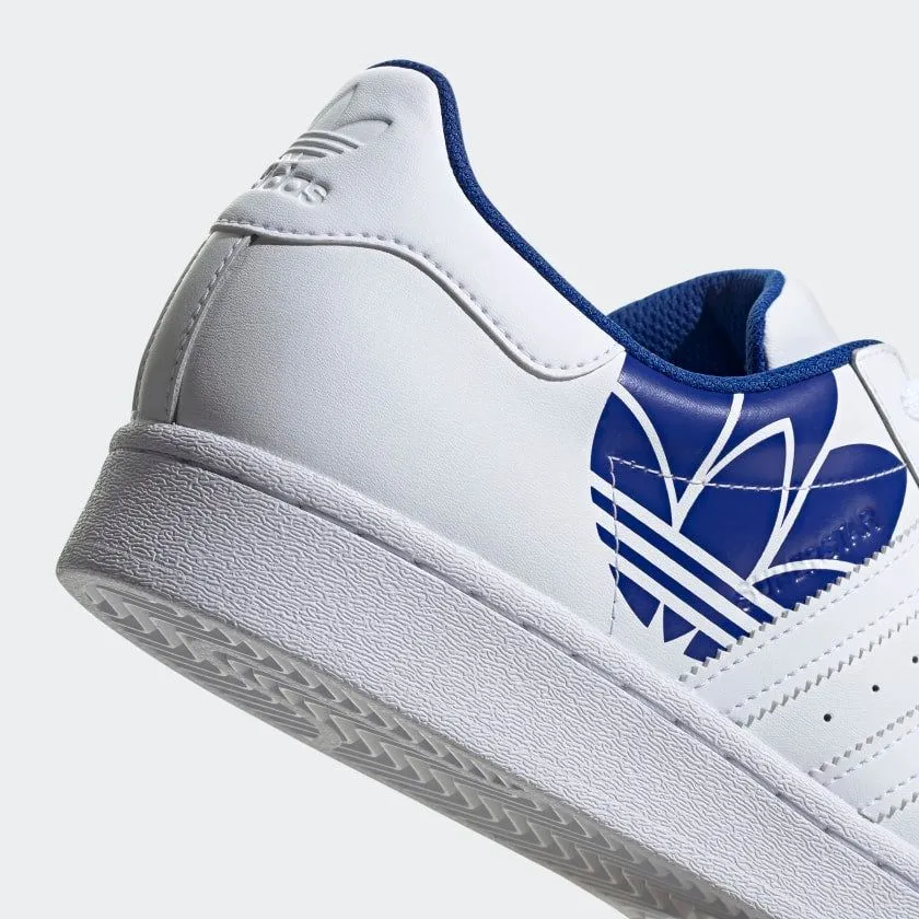 Adidas Men's Superstar Trefoil Shoes - Cloud White / Royal Blue