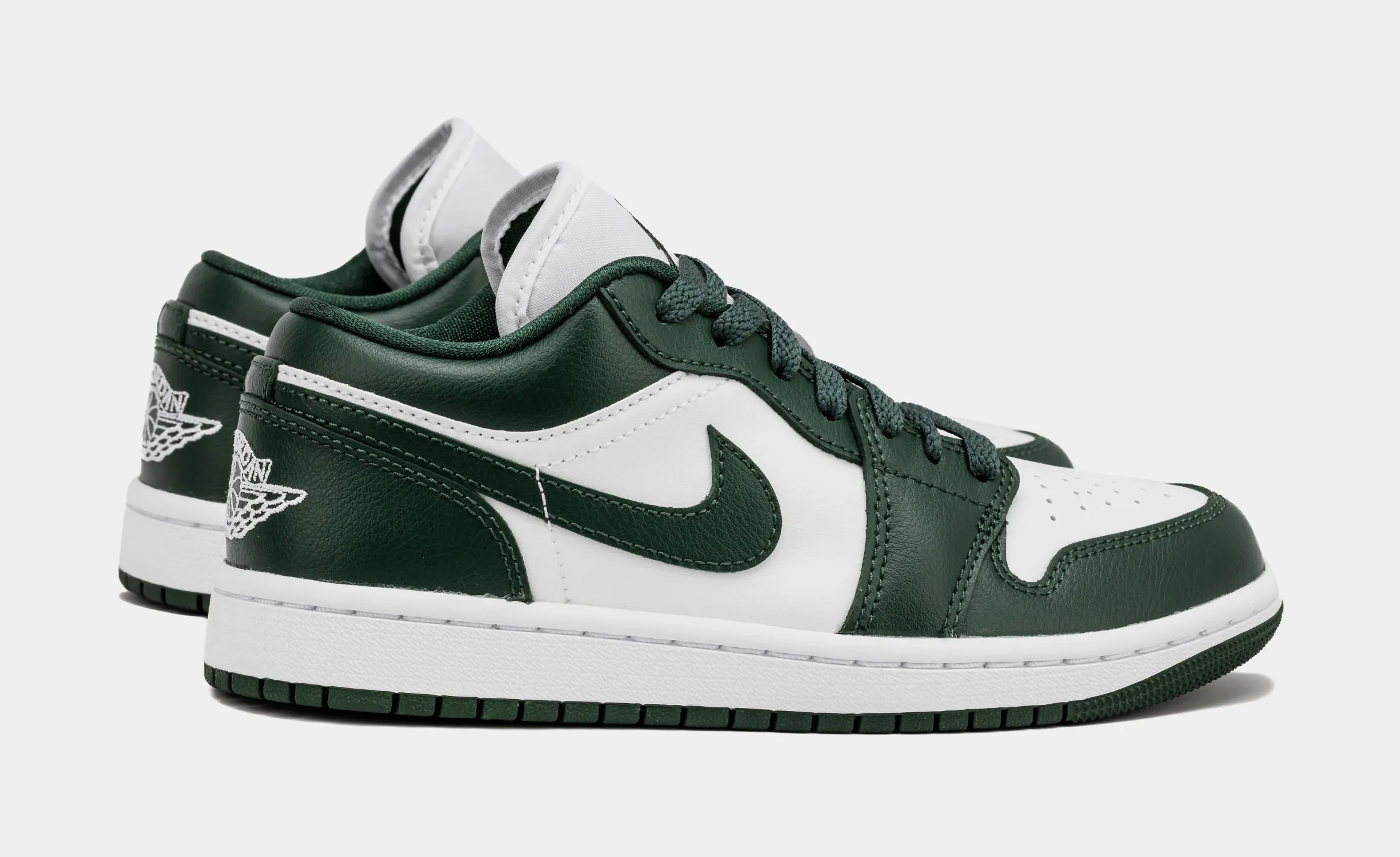 Air Jordan 1 Low Galactic Jade Womens Lifestyle Shoes (White/Galactic Jade)