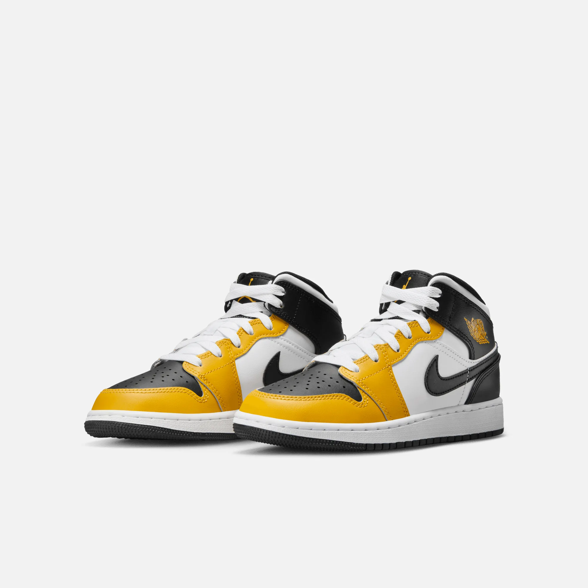 Air Jordan Big Kids' 1 Mid Yellow Ochre (GS)