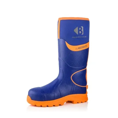 BBZ8000 Buckbootz S5 360° High Visibility Neoprene/Rubber Safety Wellington Boot with Ankle Protection - Ultimate Safety Wellington Boot