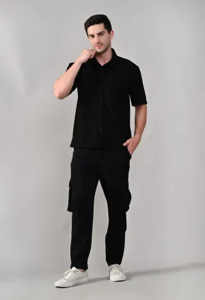 Black Color Co-ord Set for Men