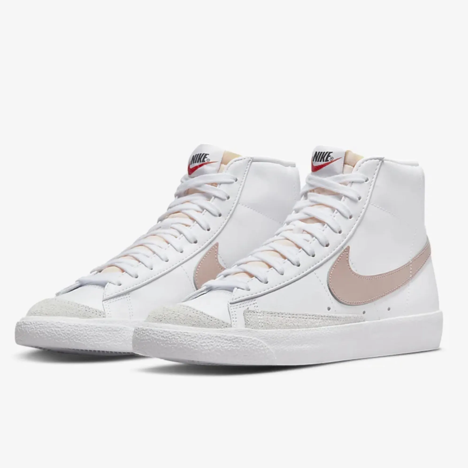 Blazer Mid '77 (Summit White   Peach   Pink Oxford)