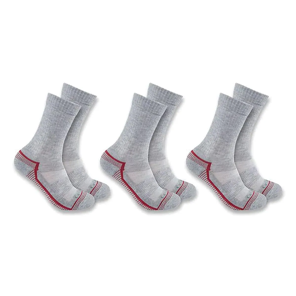 Carhartt Women's Force Midweight Crew 3 Pack Socks