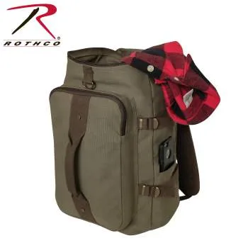 Convertible Canvas Duffle / Backpack - 19 Inches