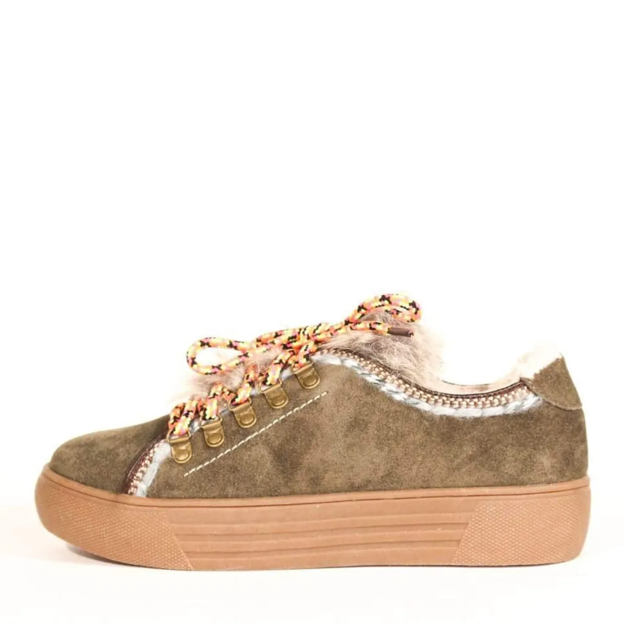 Cyclone Suede Shearling Sneakers