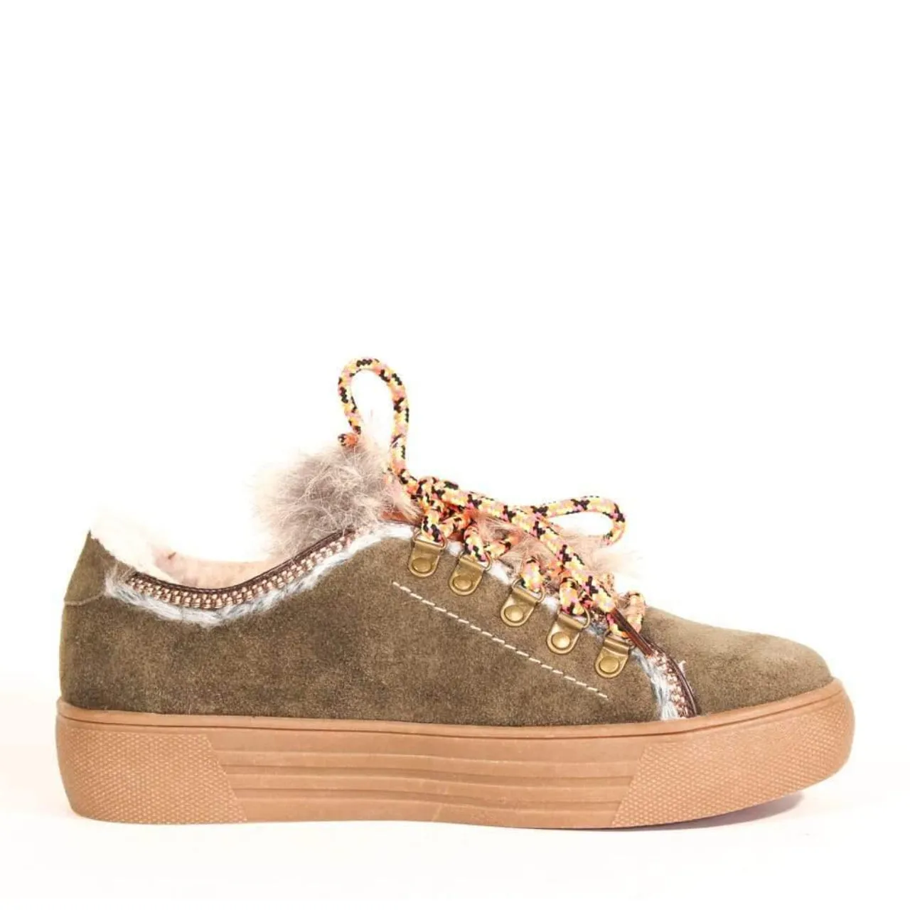 Cyclone Suede Shearling Sneakers