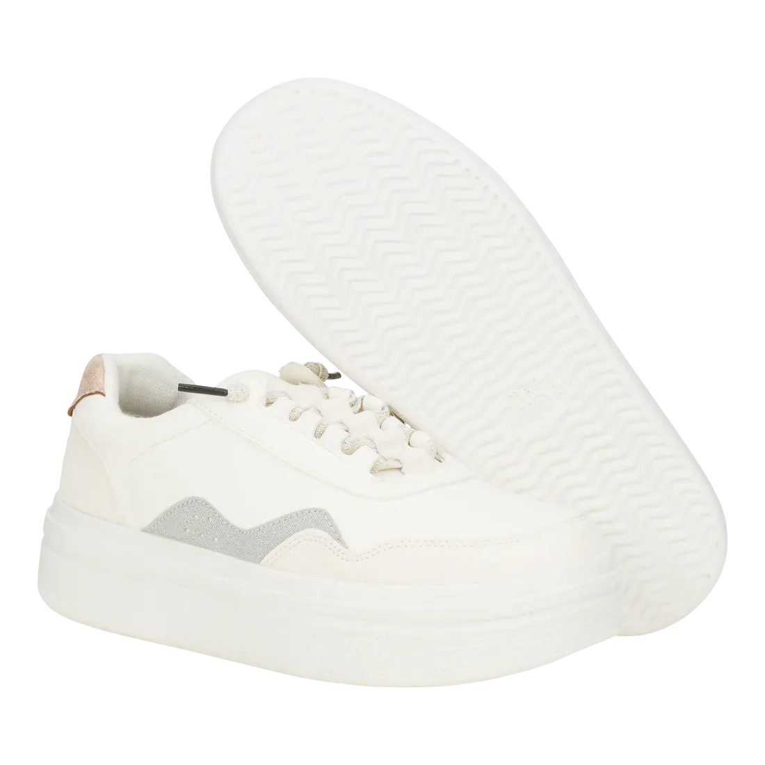 Hey Dude Womens Hudson Lift Metallic White