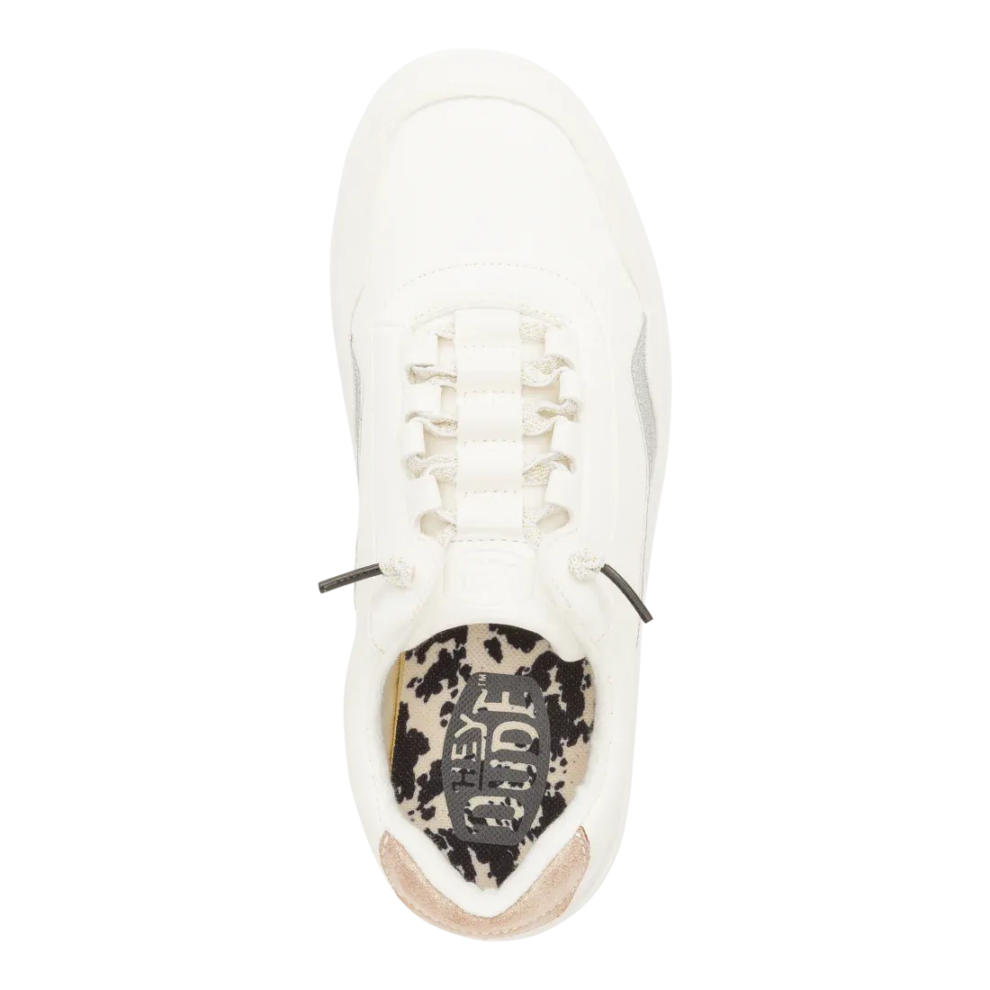 Hey Dude Womens Hudson Lift Metallic White