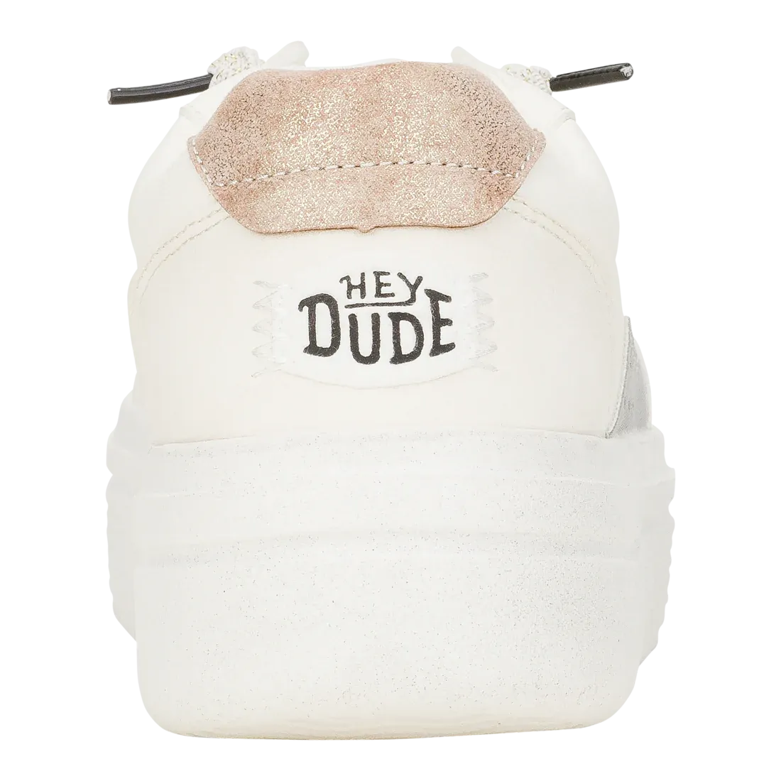 Hey Dude Womens Hudson Lift Metallic White