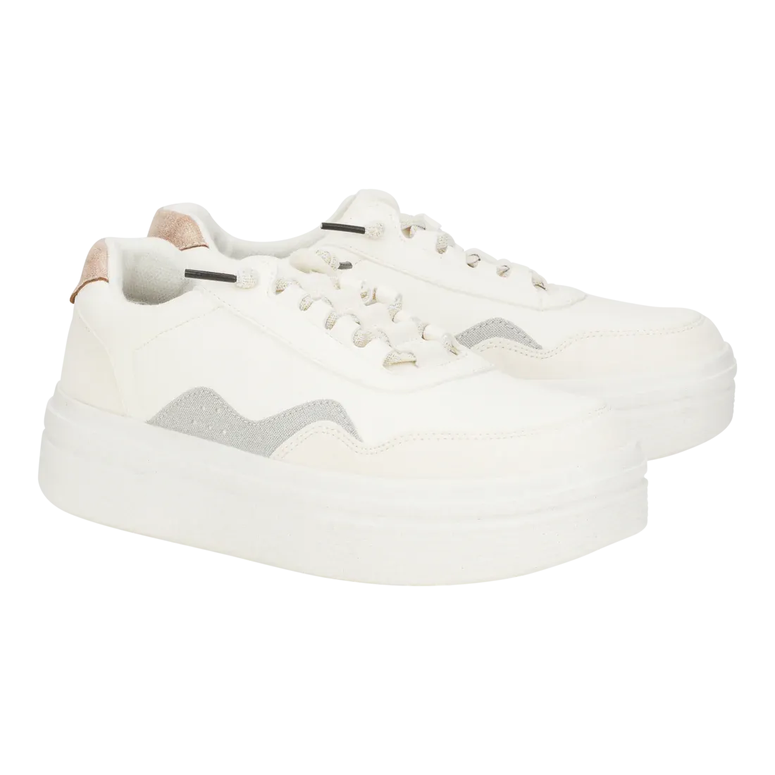 Hey Dude Womens Hudson Lift Metallic White