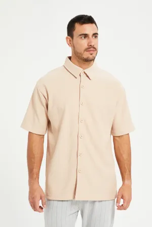 Men Beige Casual Shirt