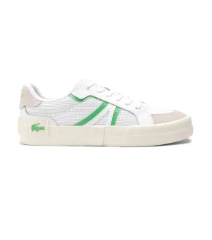 Men's L004 Contrasted Accent Trainers White/Off White