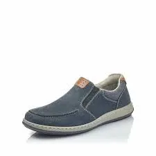 Mens Rieker Canvas Sneaker 17360-15 Navy Canvas