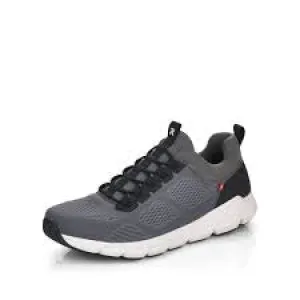 Mens Rieker Mesh Sneaker 07805-45 Charcoal