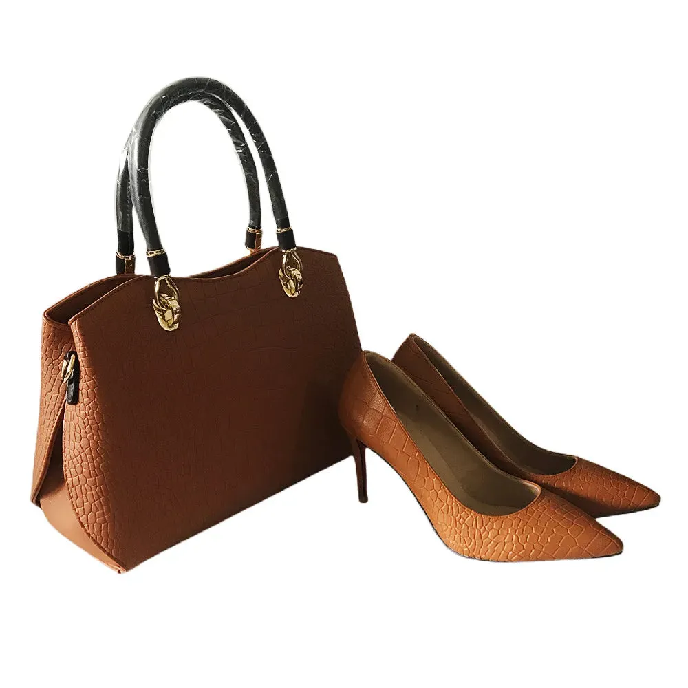 Mkisheels High Heels Women Sexy Pumps With Handbag Sets