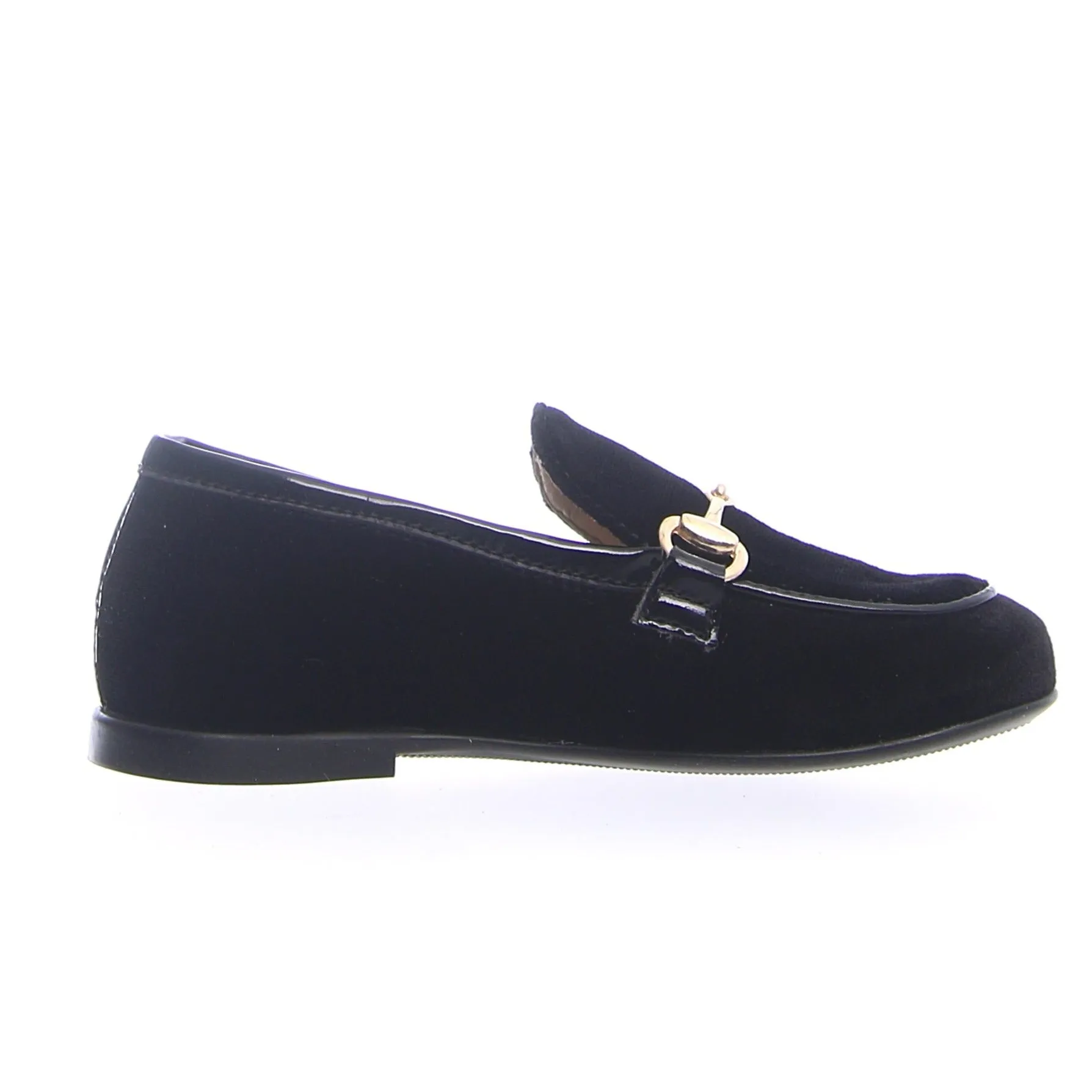 Naturino Boy's & Girl's Sirinos Velvet Lacca Slip On Shoes - Nero