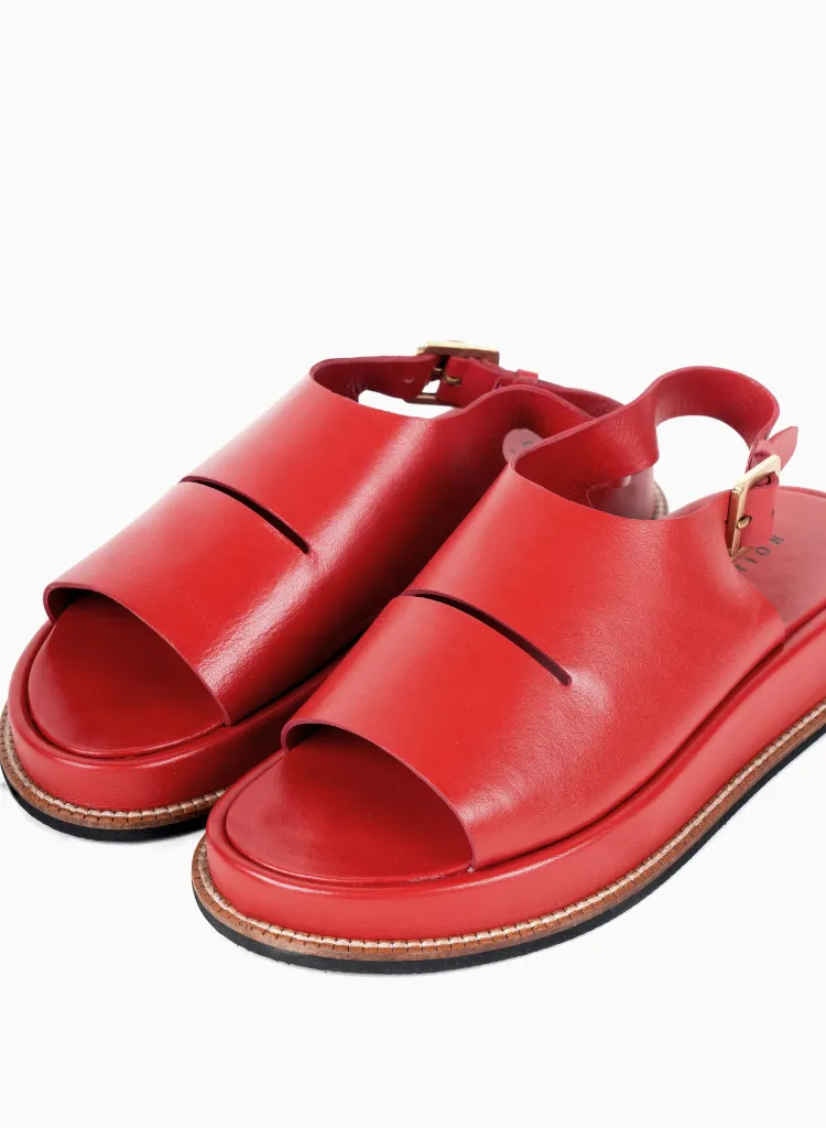 Open Leather Clogs