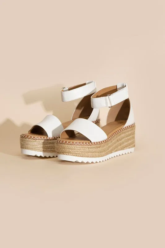 Raffia Platform Sandals