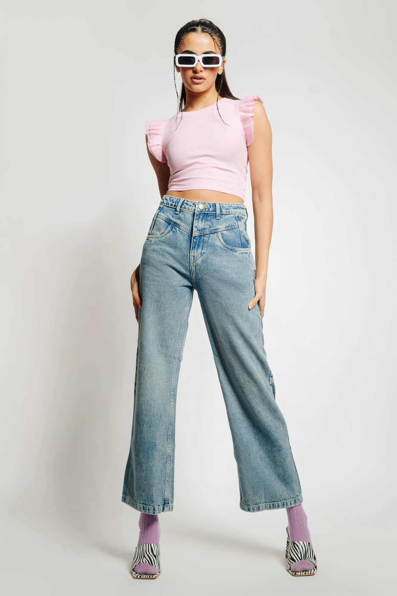 Retro Front Yoke Jeans