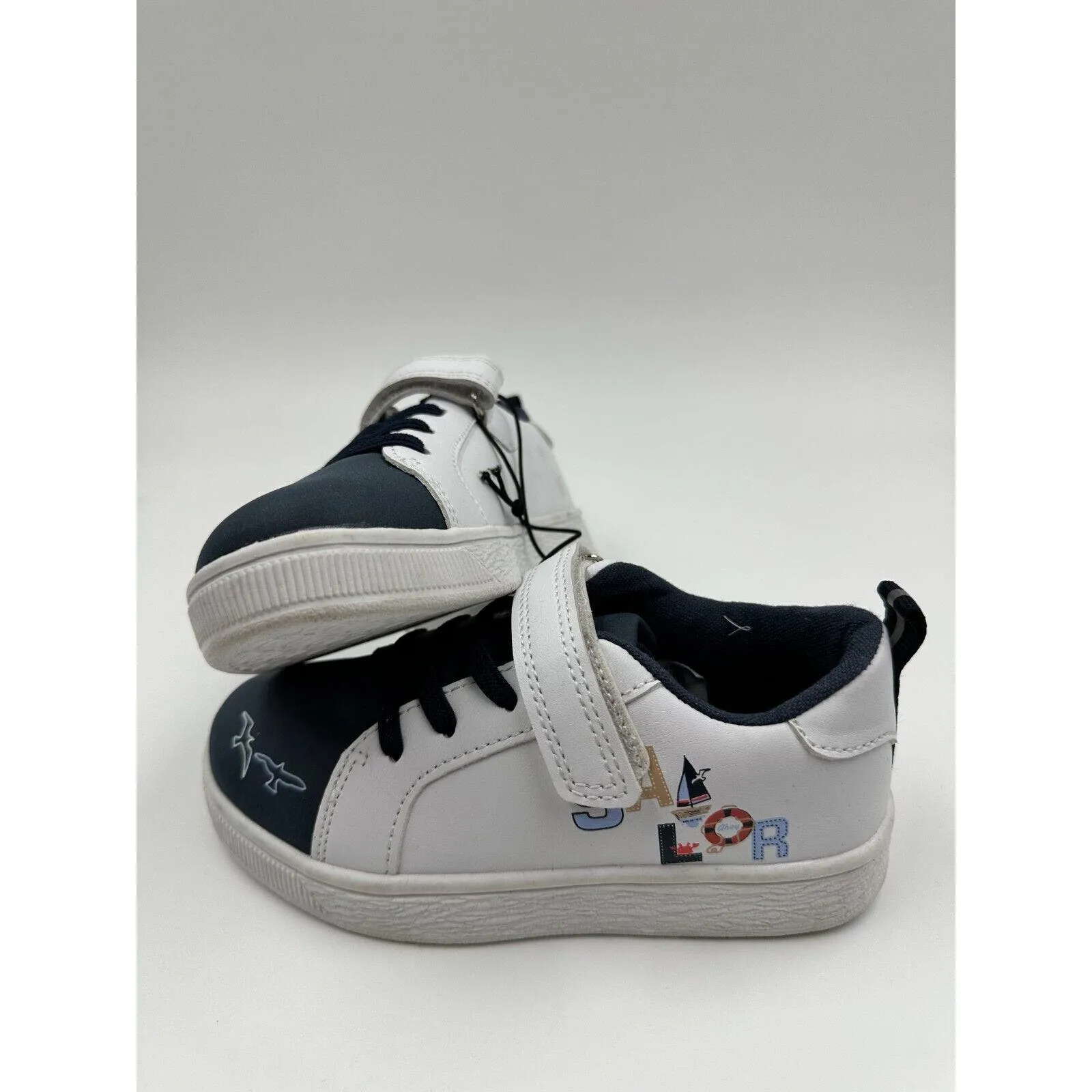 Small Kids Size 10, Sail Inspired Sneakers