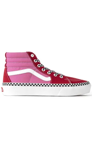 (TKNWVX) 2-Tone Sk8-Hi Platform 2 Shoe - Chili Pepper