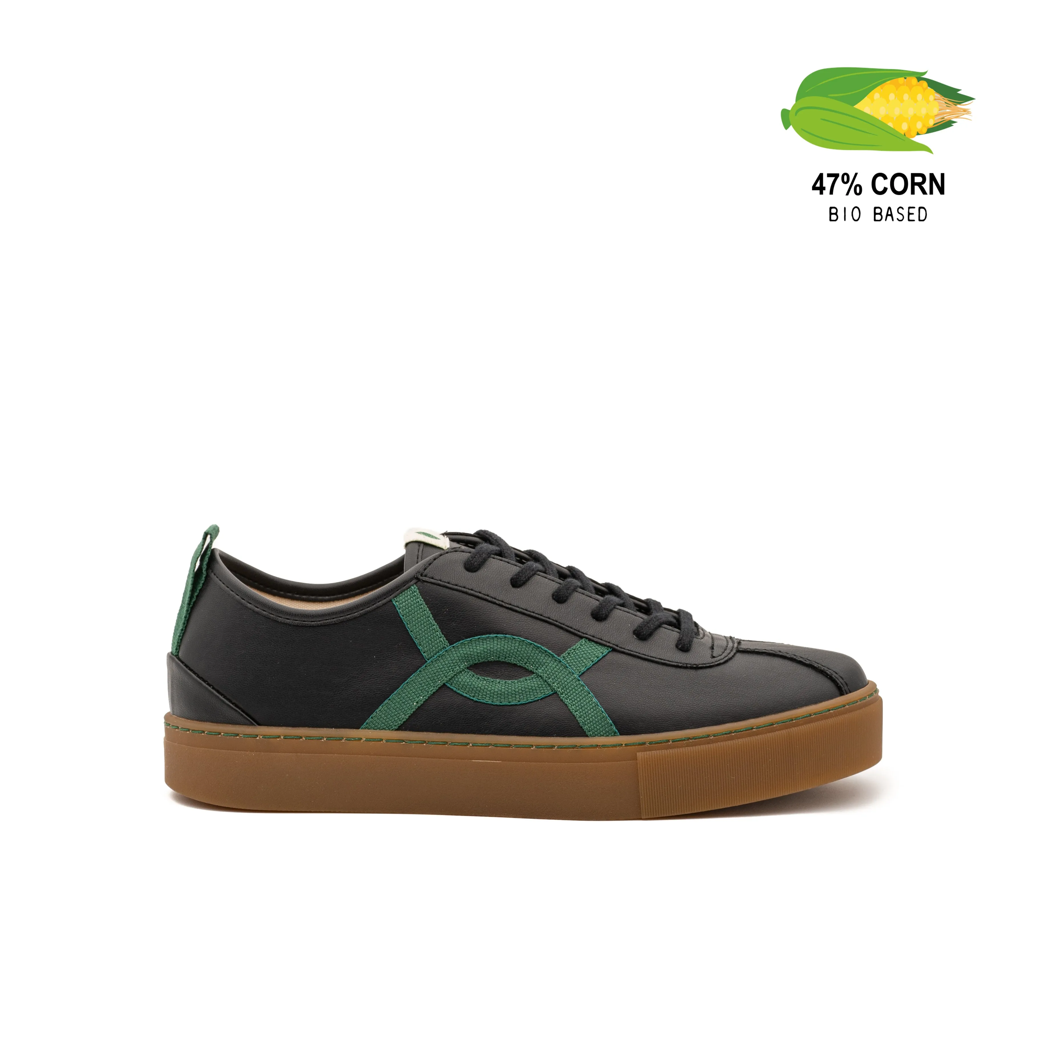 Vegan sneaker black of corn KAF008