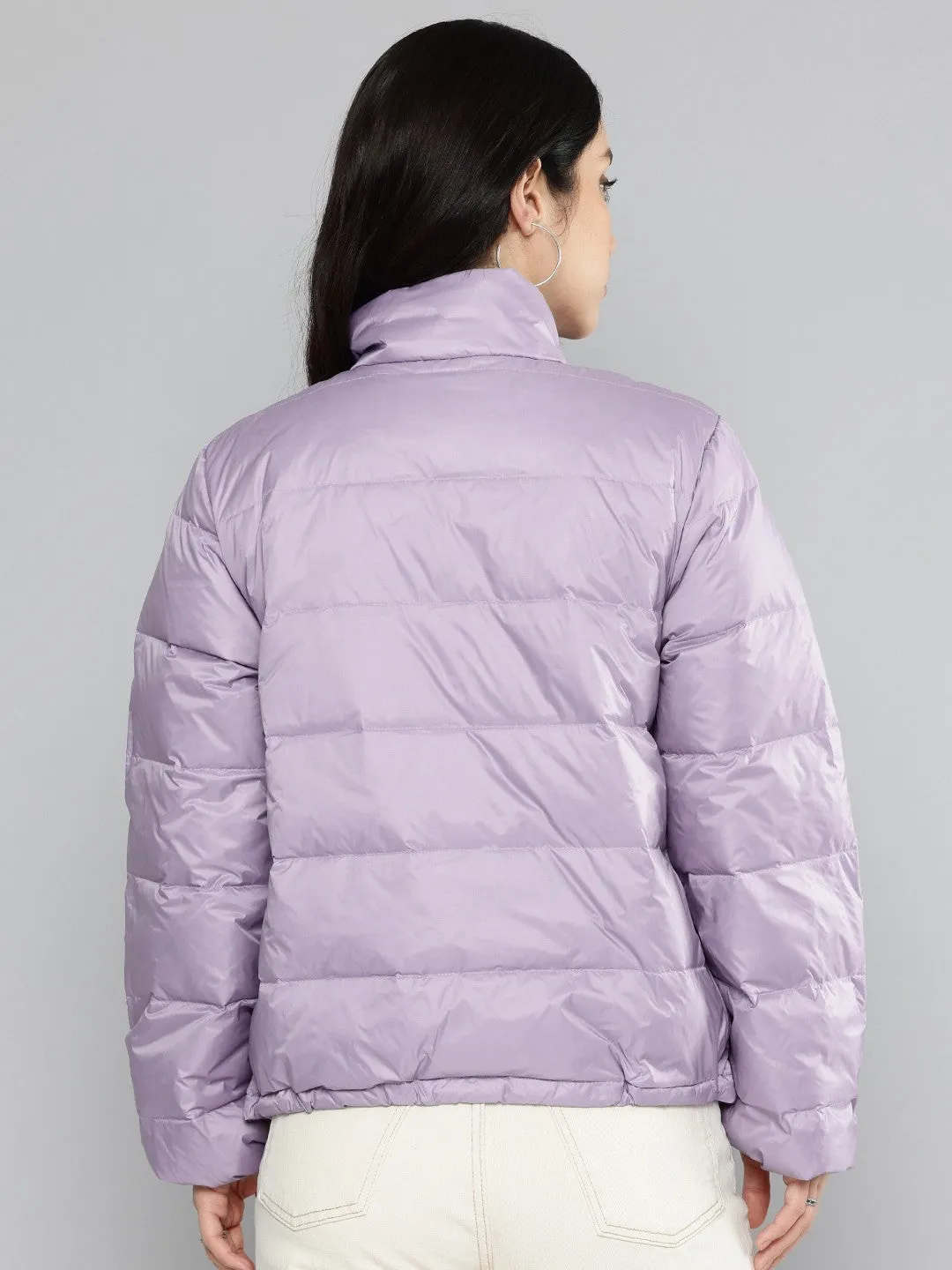 Women's Solid Purple Jacket